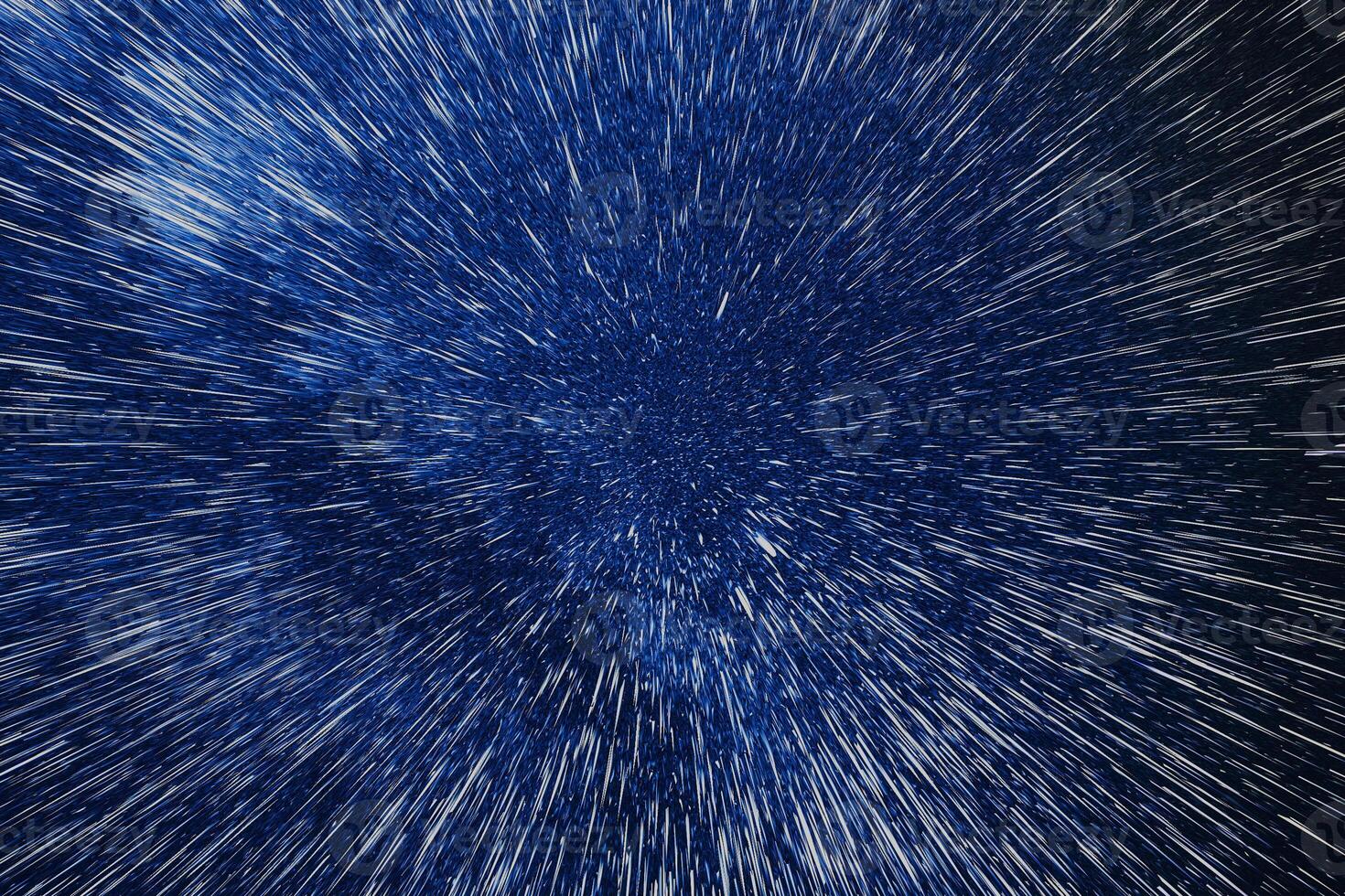 abstract dark blue space elegant smoke universe with star and galaxy milk white stardust dynamic on space. photo