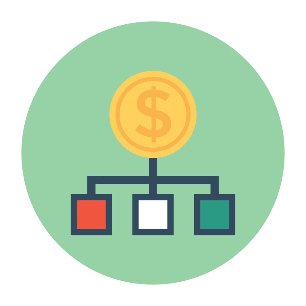 Financial Hierarchy Concepts vector