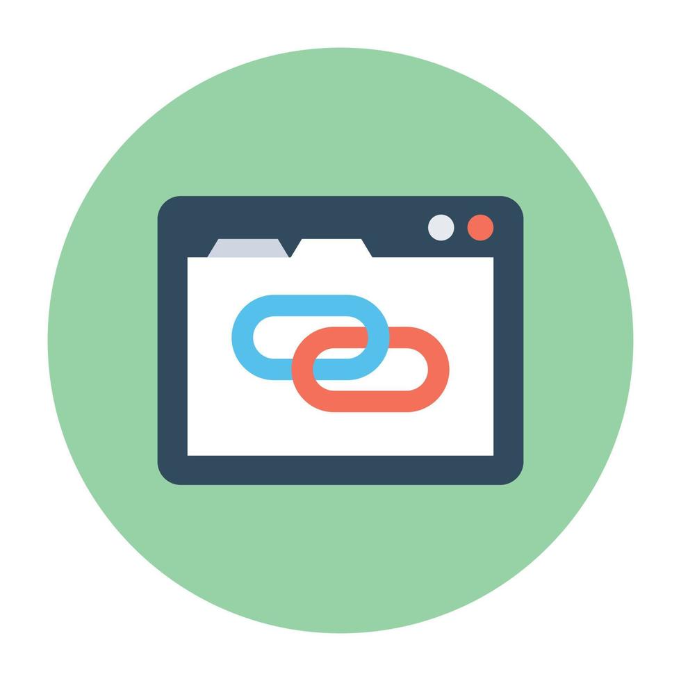 Trendy Url Concepts vector