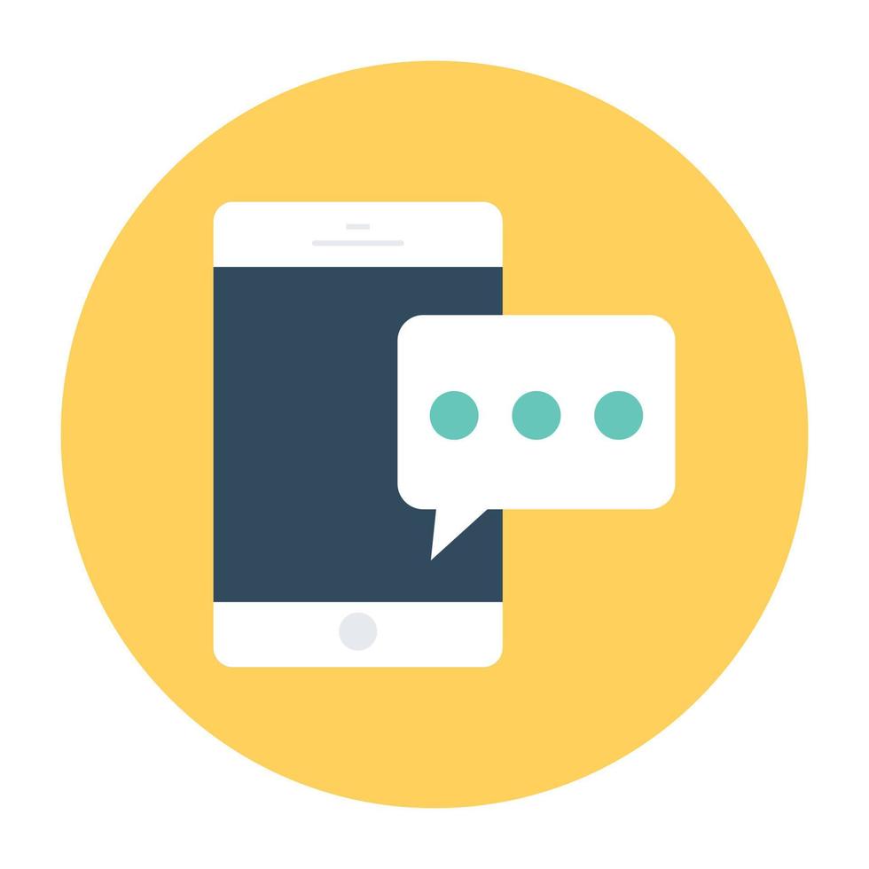 Mobile Chatting Concepts vector