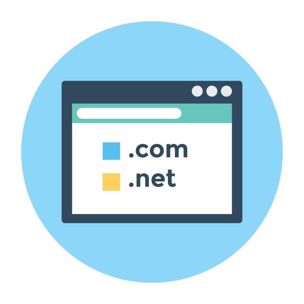 Web Domain Concepts vector