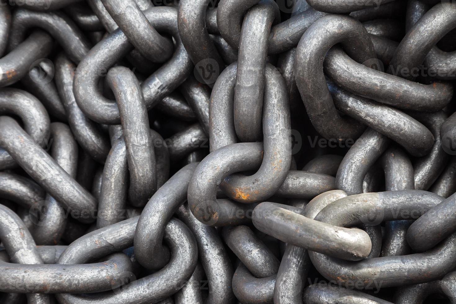 textura de montón de cadena de metal foto