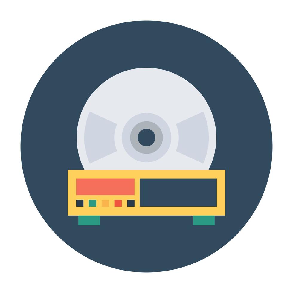 conceptos de reproductor de cd vector