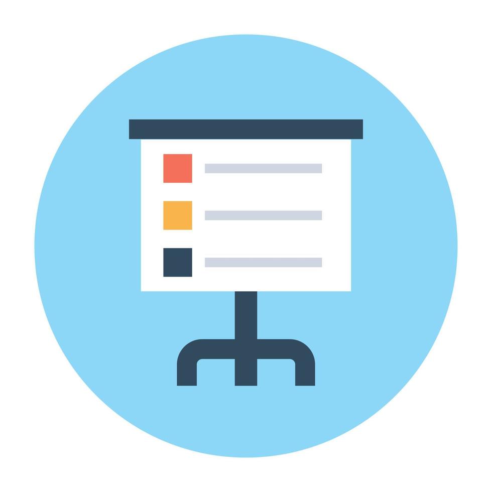Trendy Easel Concepts vector