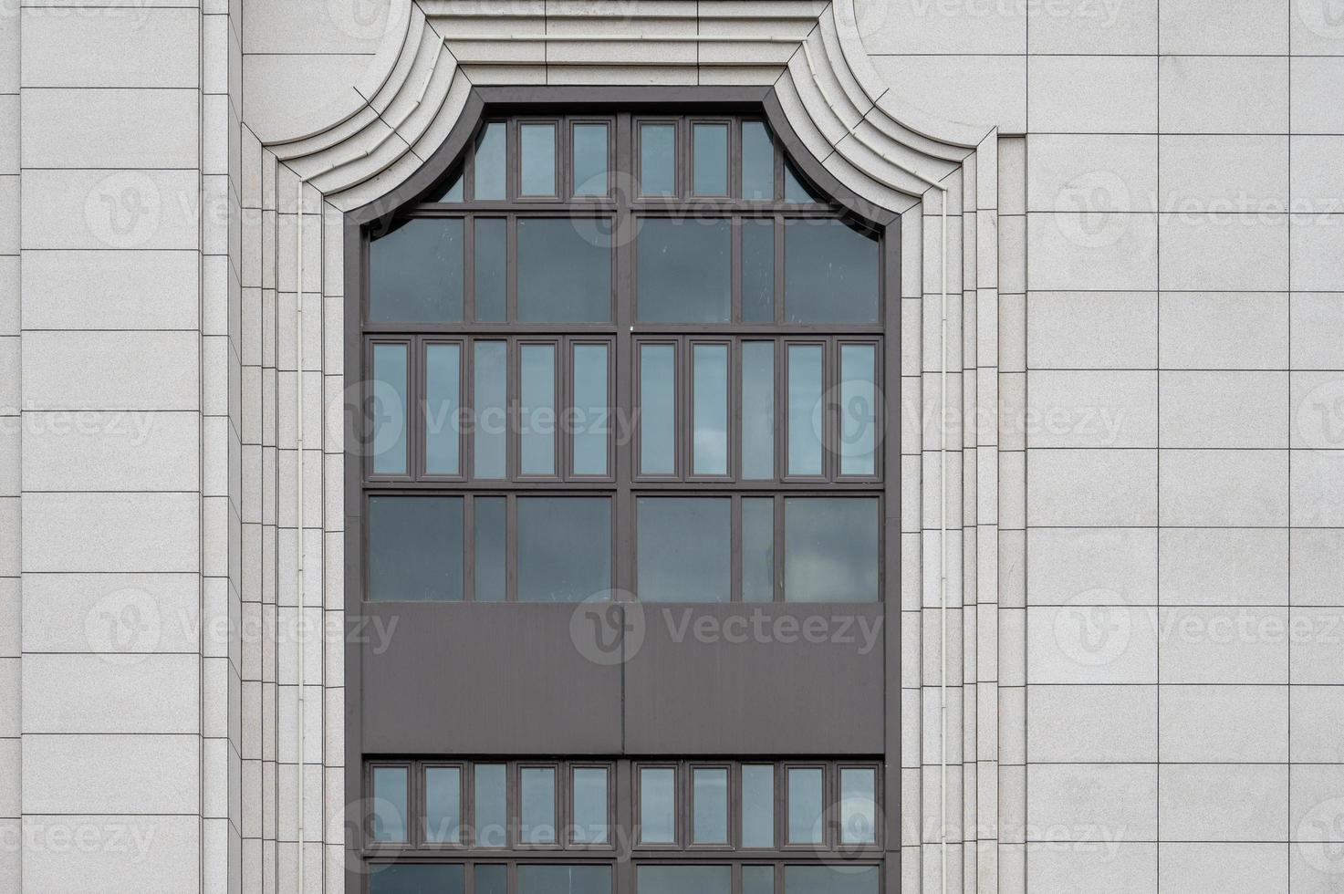 The exterior facade of a modern building photo