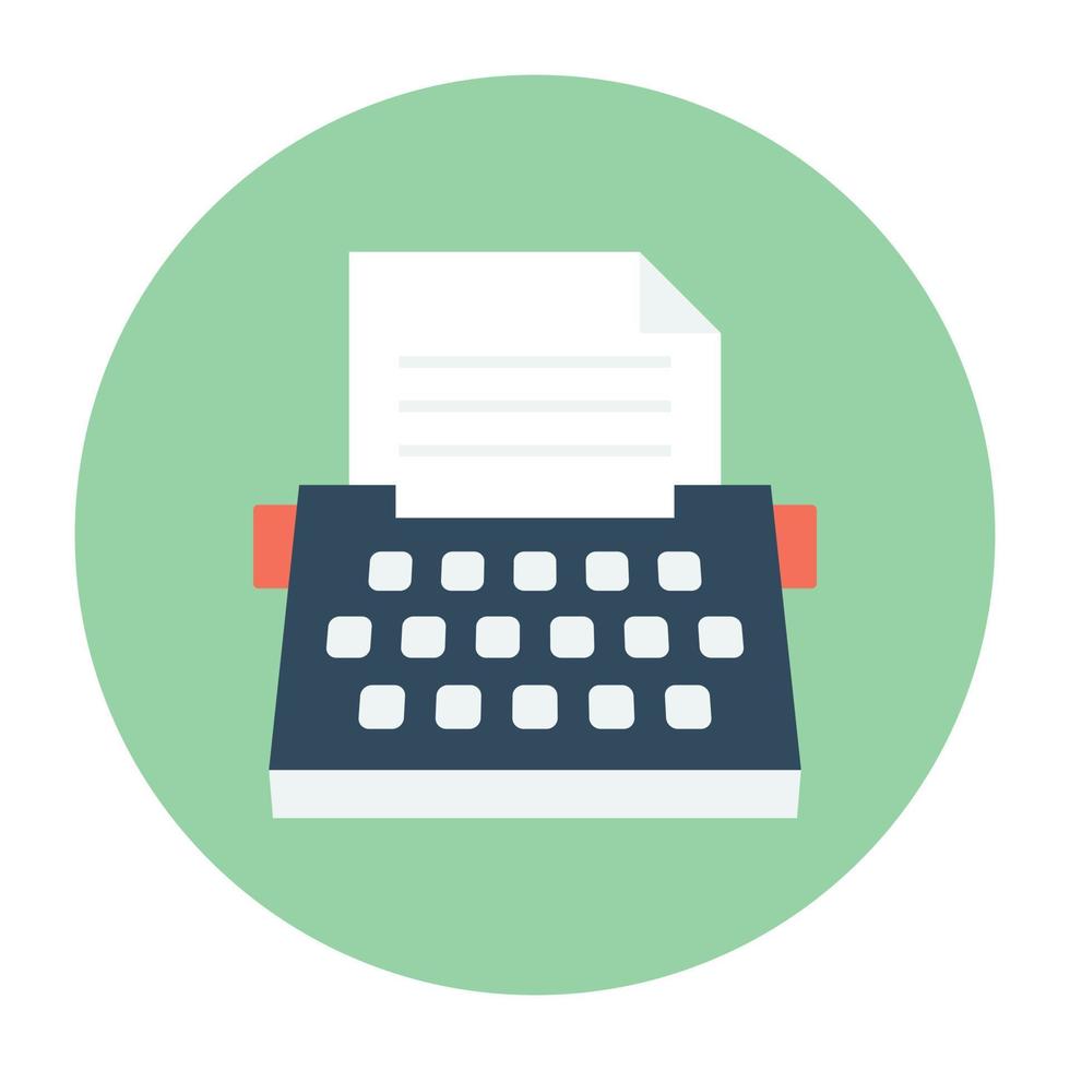 Trendy Typewriter Concepts vector