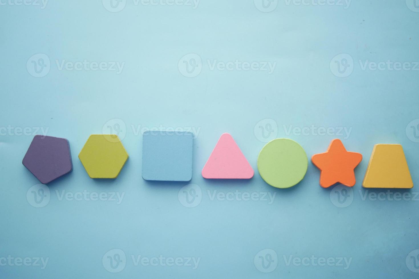Geometric shapes for games and children learning. photo