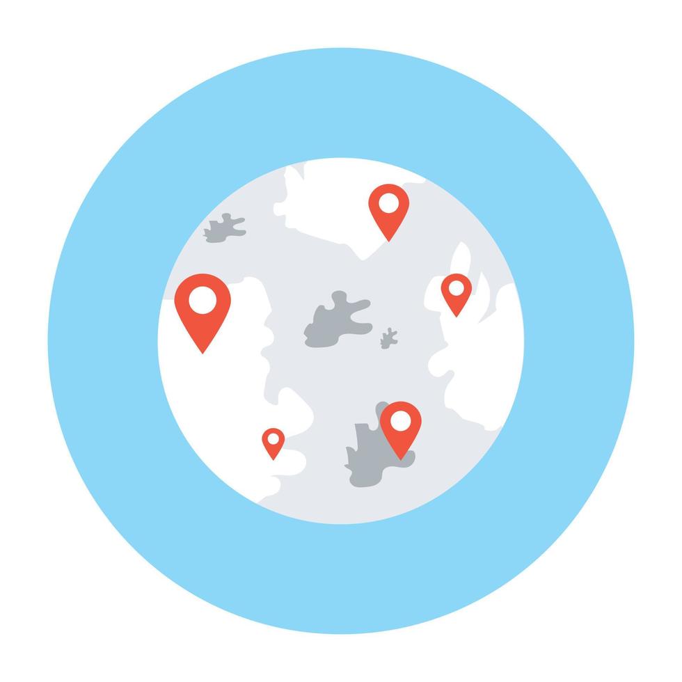 Map Location Concepts vector