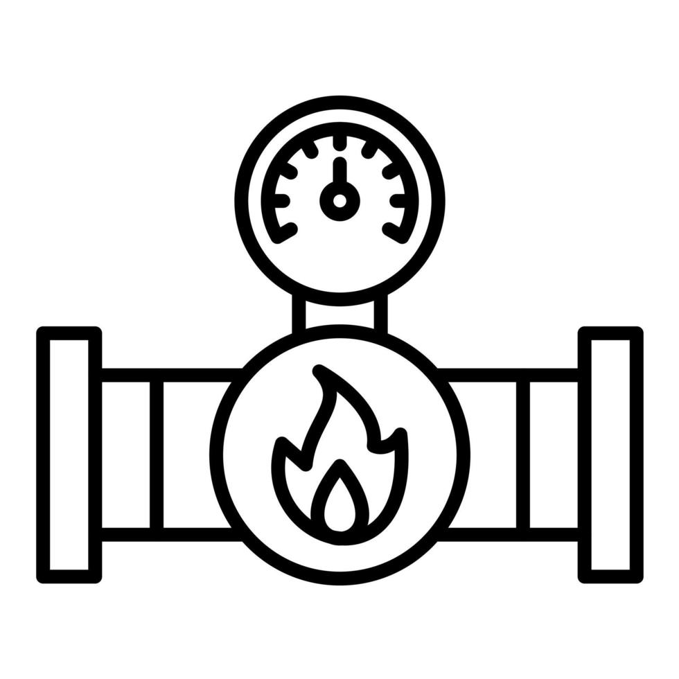 Gauge Line Icon vector