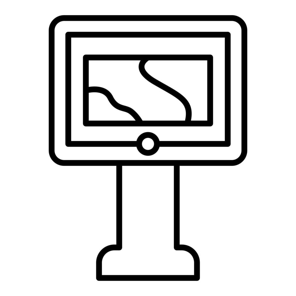 Thermal Imaging Line Icon vector