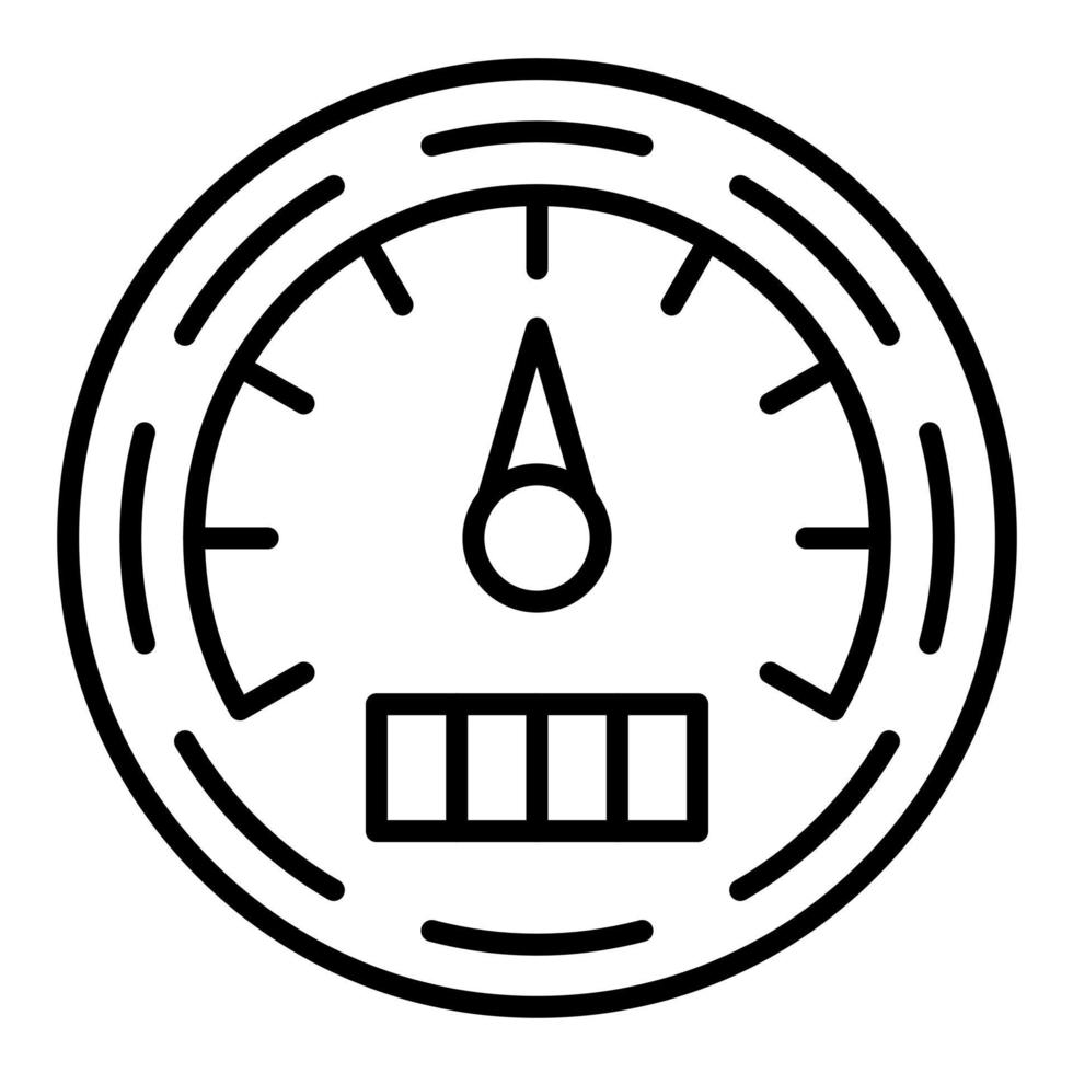 Meter Line Icon vector