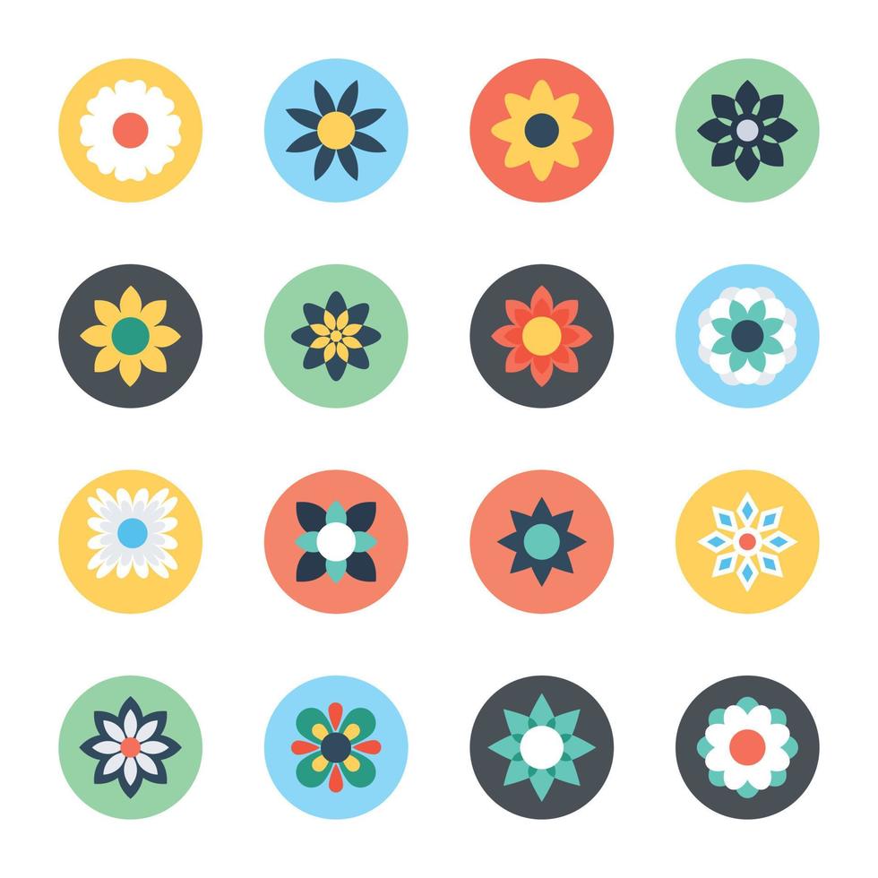 Trendy Flowers  Concepts vector