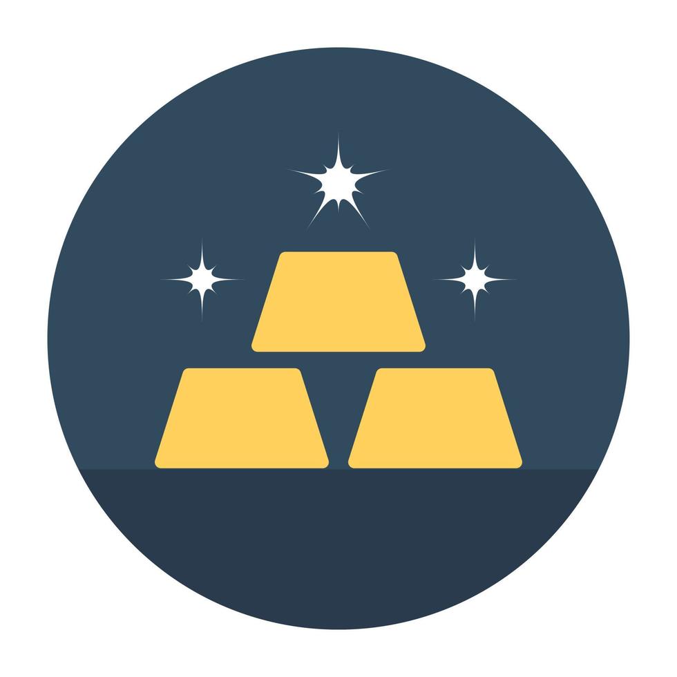 Gold Ingots Concepts vector