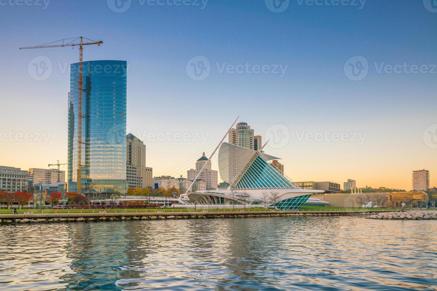 Milwaukee skyline in USA photo