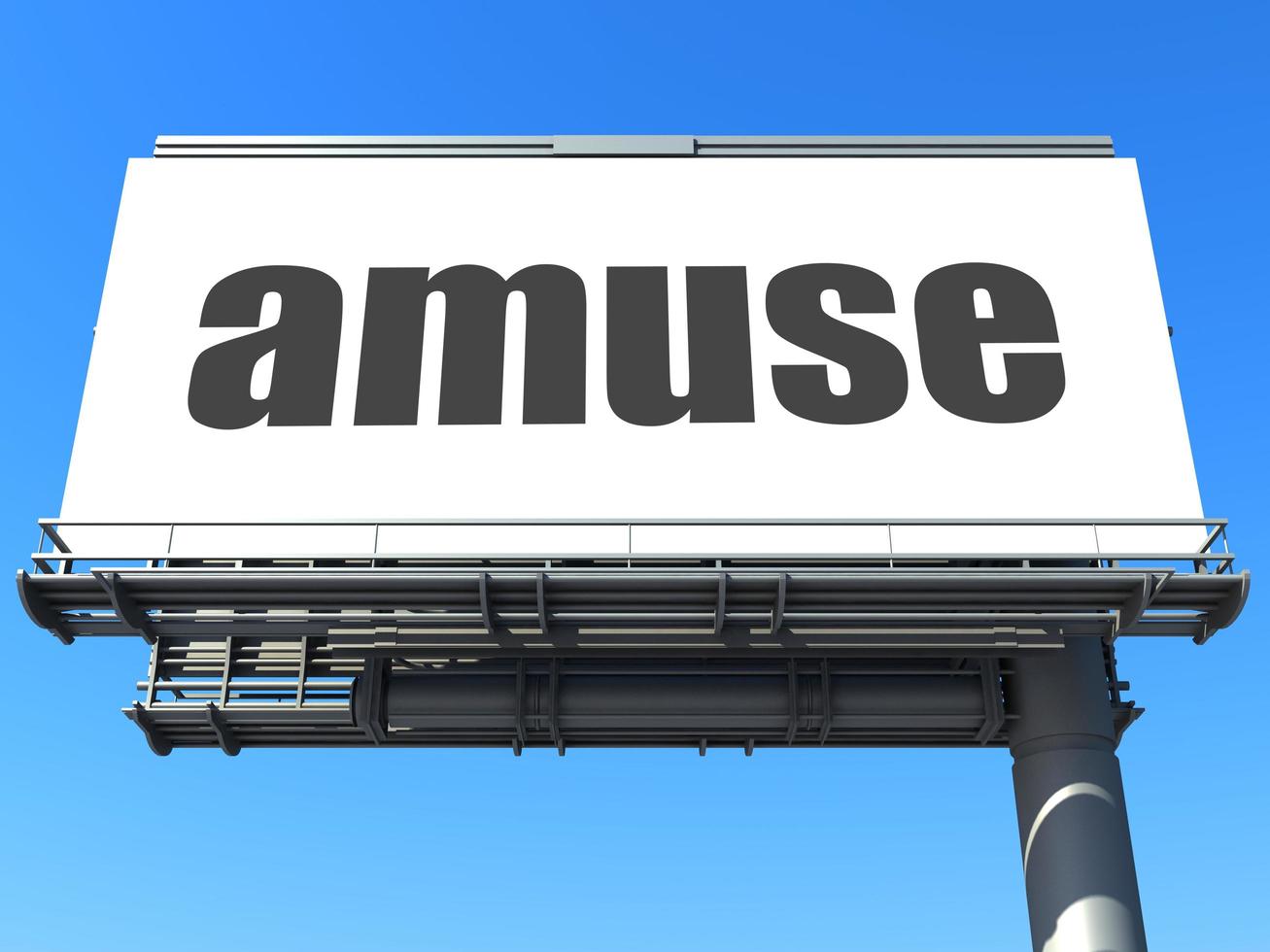 amuse word on billboard photo