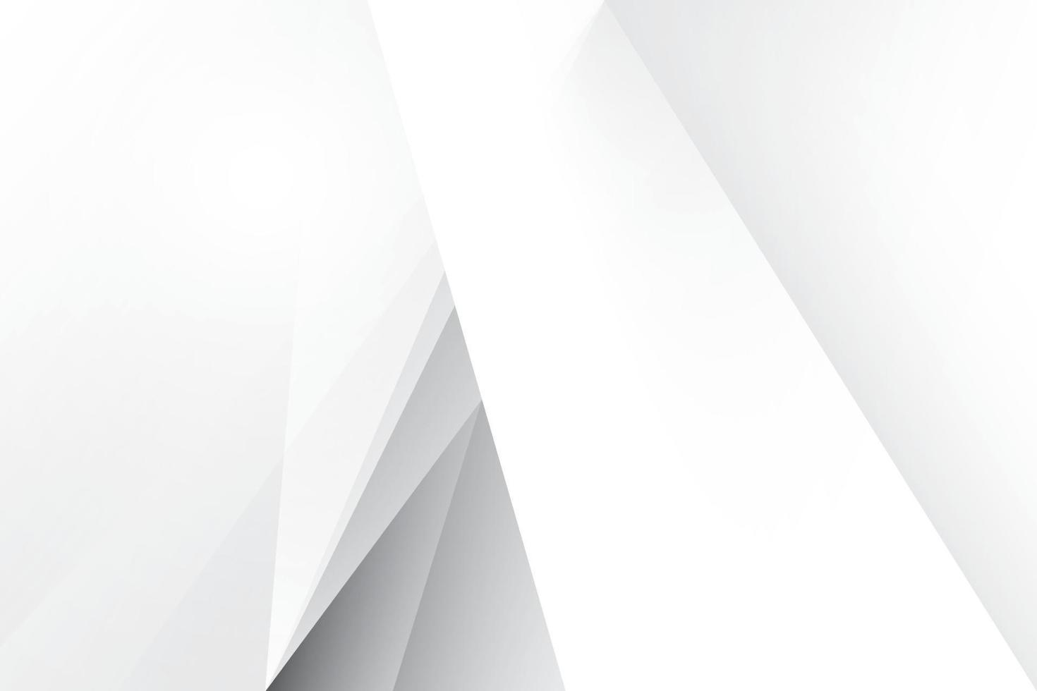 Abstract white and gray color, modern design background with geometric shape. Vector illustration.