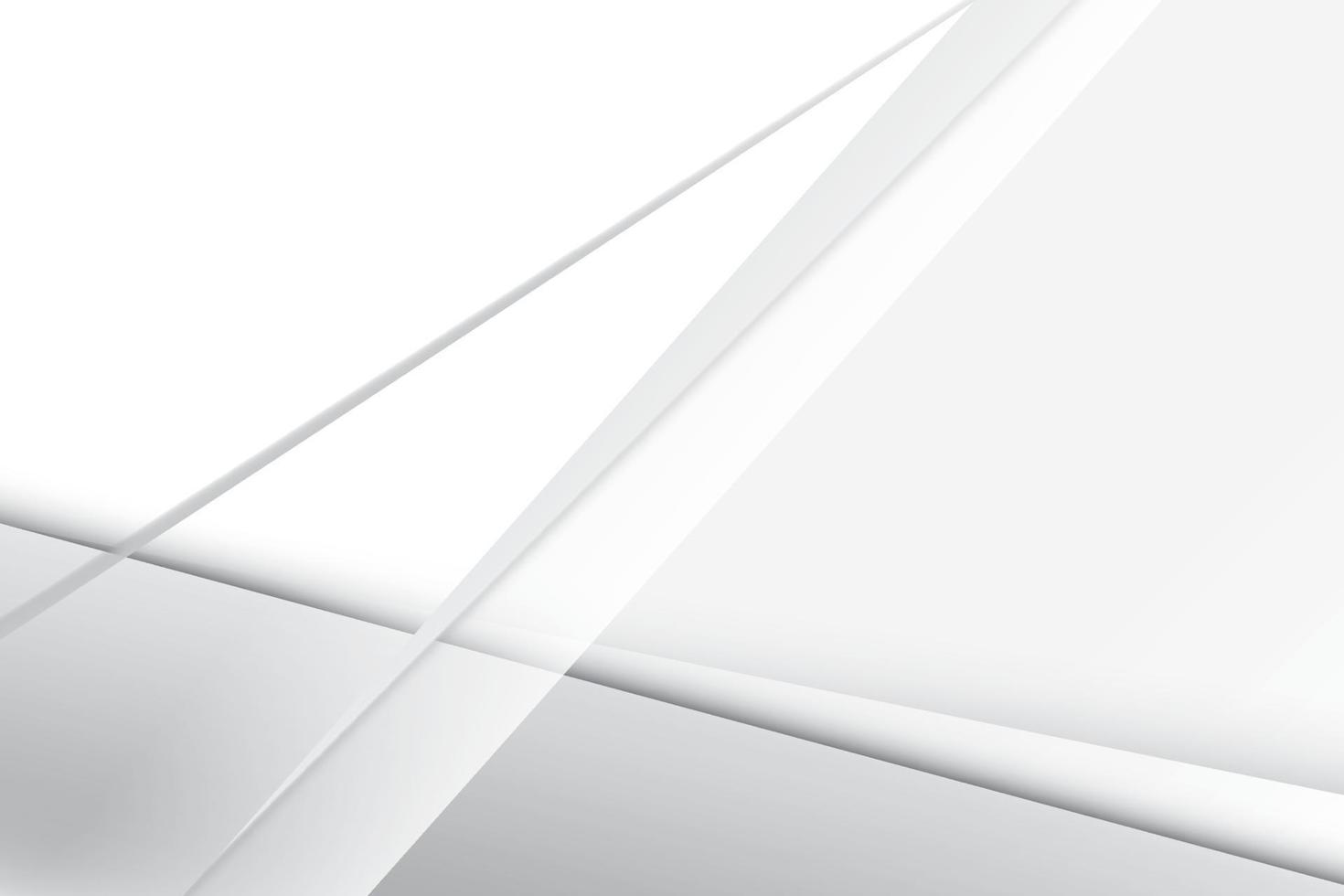 Abstract white and gray color, modern design background with geometric shape. Vector illustration.