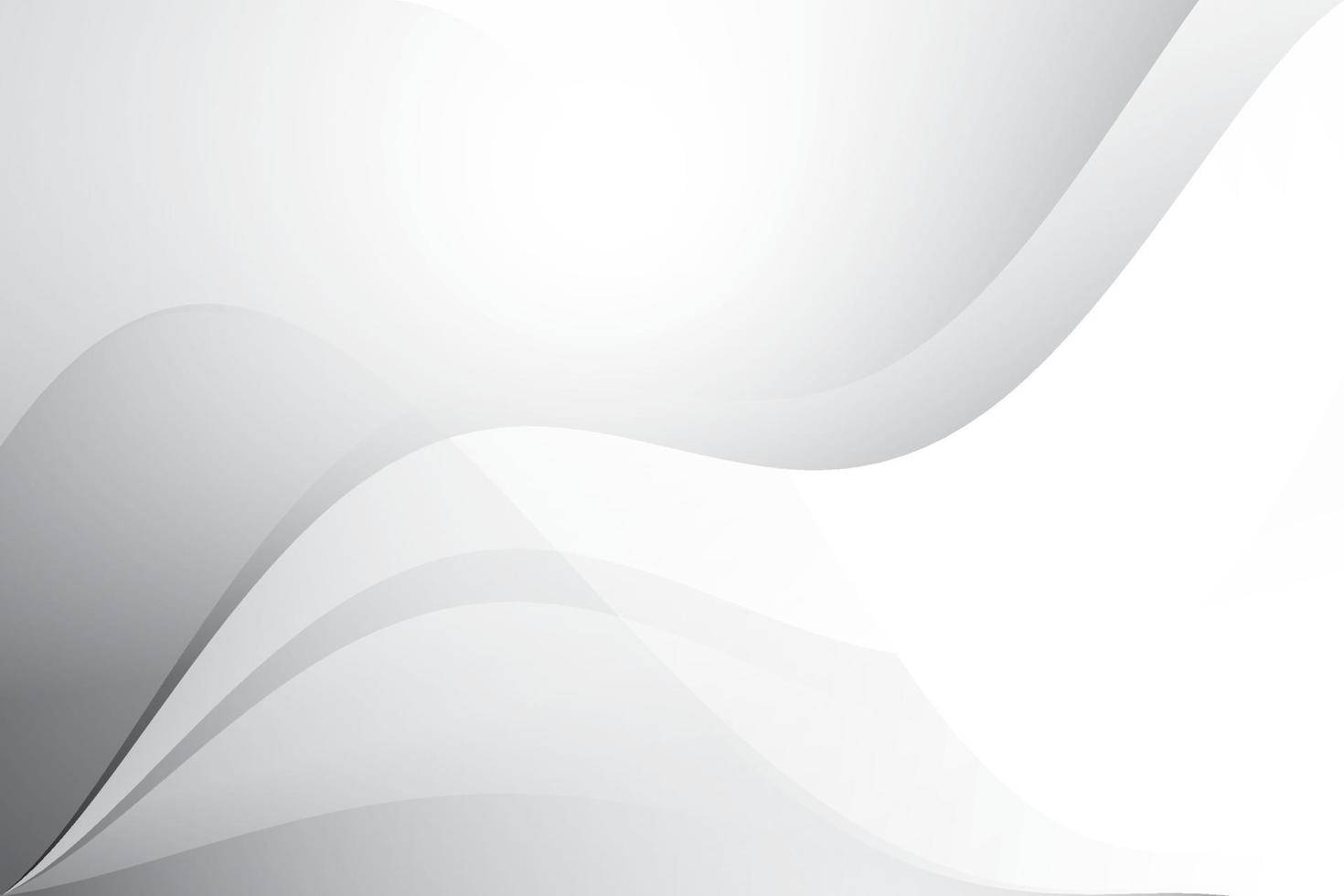 Abstract white and gray color, modern design background with geometric shape. Vector illustration.