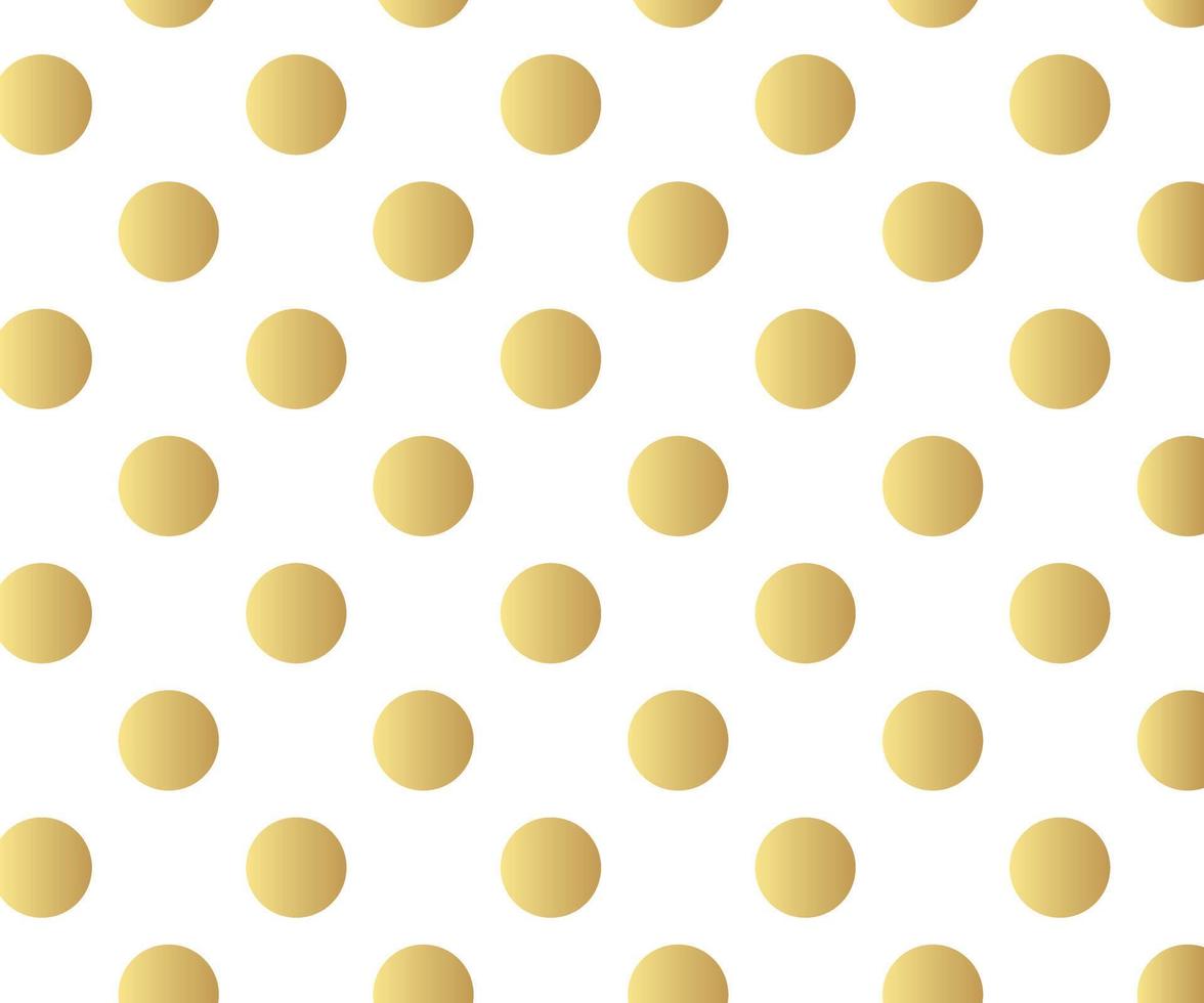 Gold polka dots pattern, colorful holiday background - vector abstract background