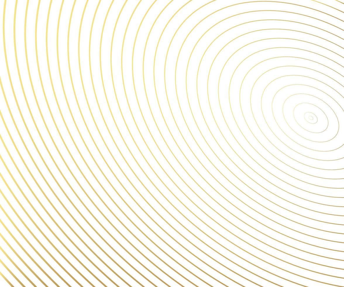 Gold luxurious circle pattern with golden wave lines over. Abstract background, vector illustration