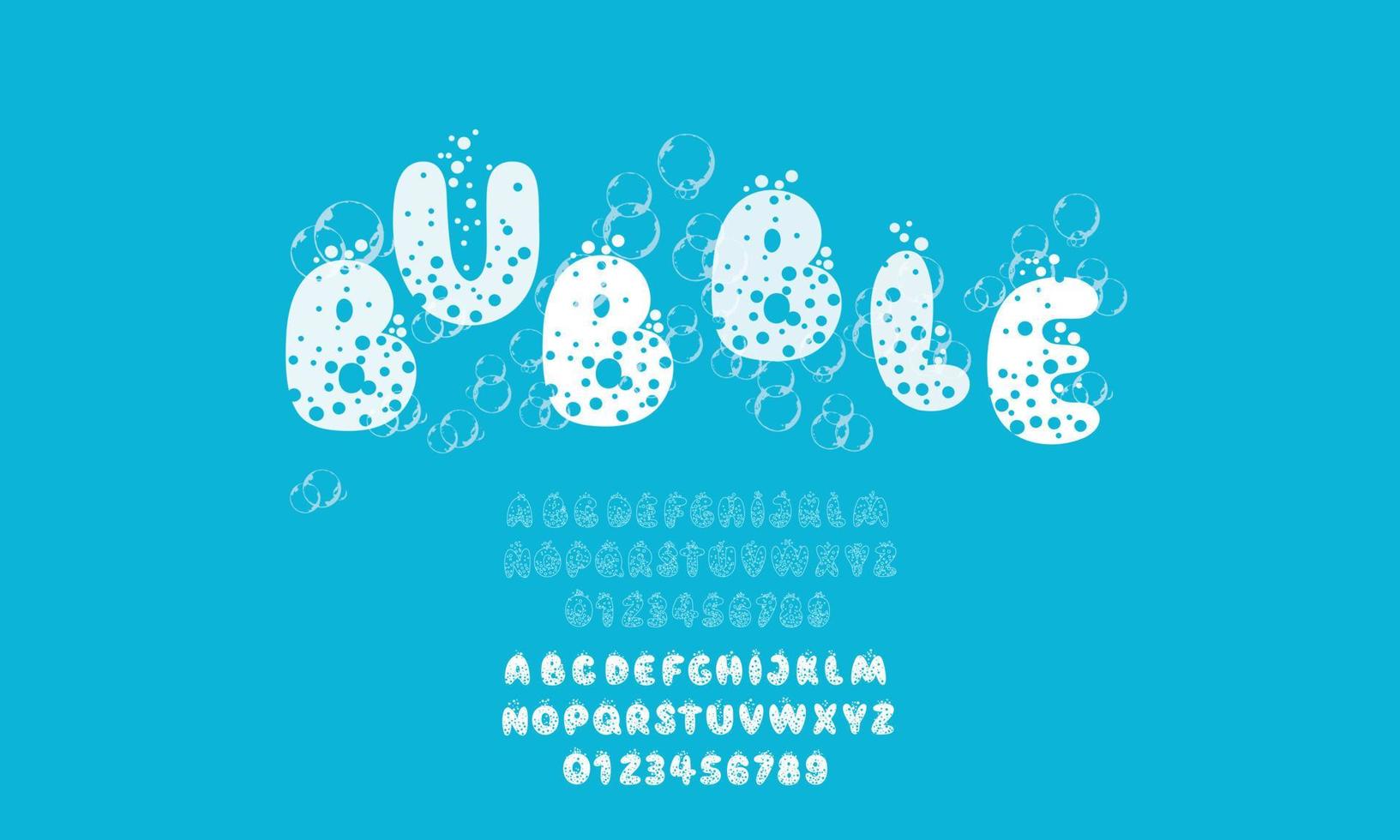 Bubble Alphabet Vector