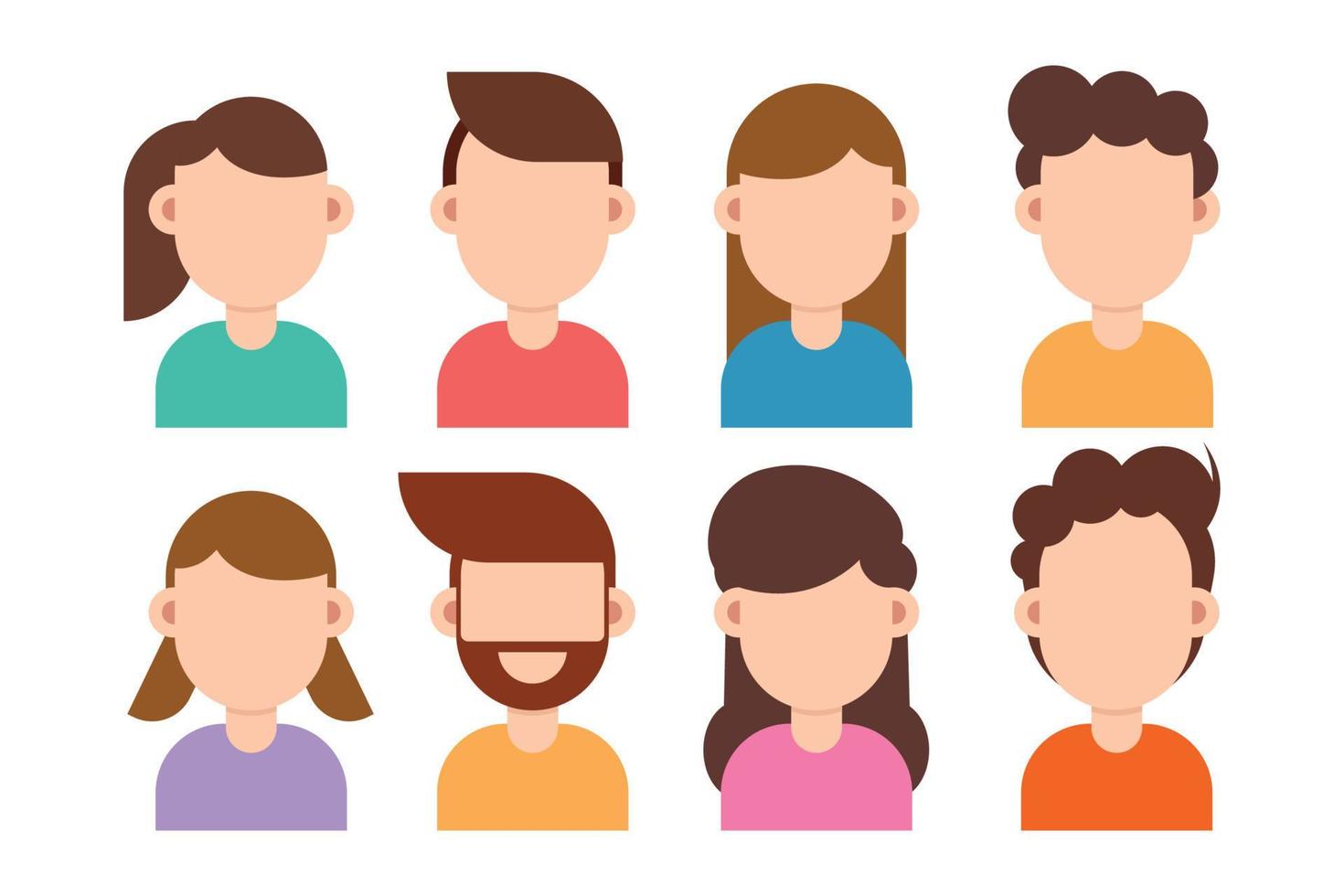 People character icon flat design vector illustration