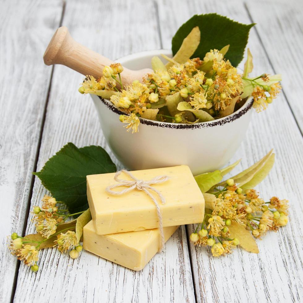 Handmade linden Soap photo