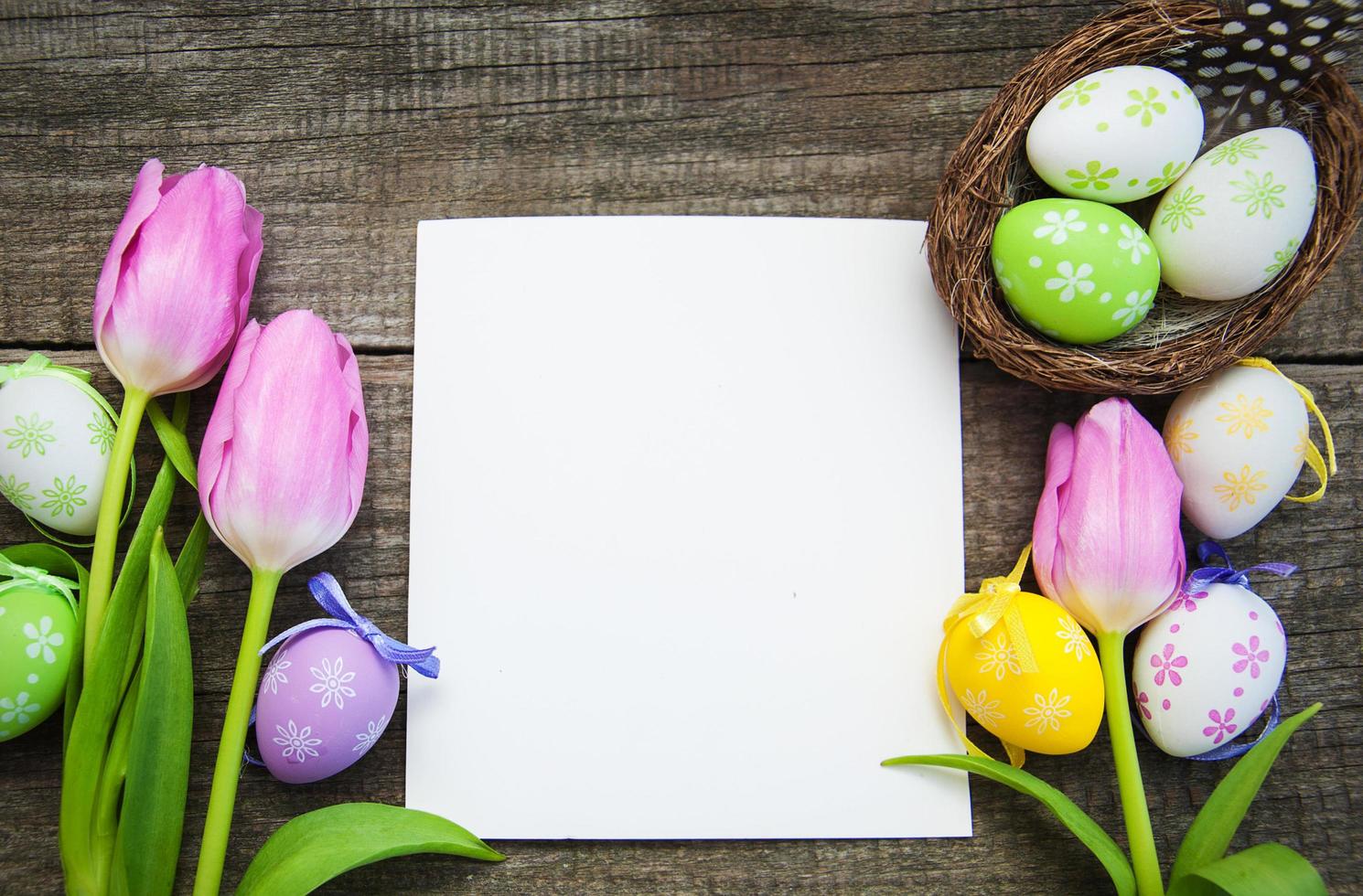 Easter greeting card photo
