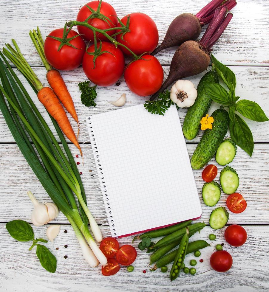 Fresh summer vegetables photo