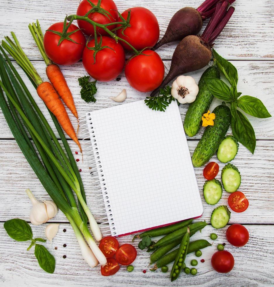 Fresh summer vegetables photo