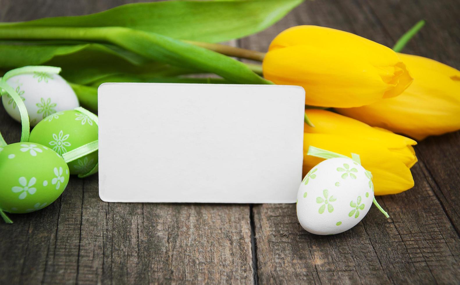 Easter greeting card photo