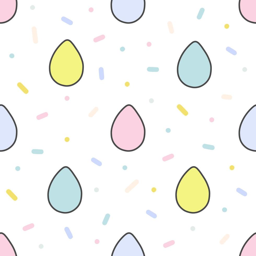 Easter holiday vector colorful seamless pattern illustration.