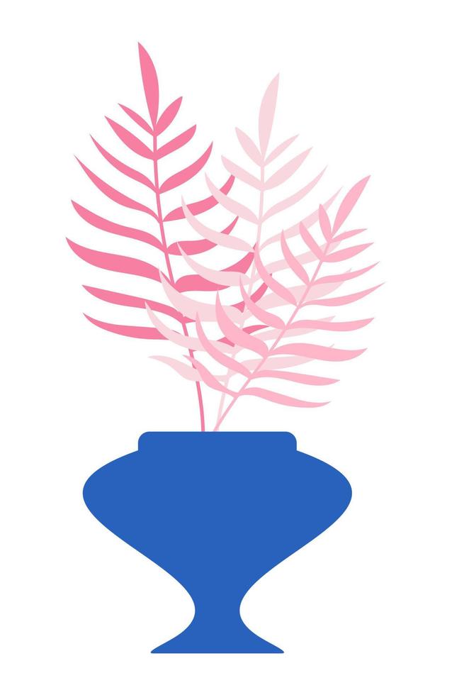 coloridas plantas de interior en estilo boho. arreglo hygge del espacio. huerto familiar, jungla urbana. dibujado a mano. impresión, afiche, pegatina, pancarta, logotipo, etiqueta. imagen vectorial sobre un fondo blanco aislado. vector