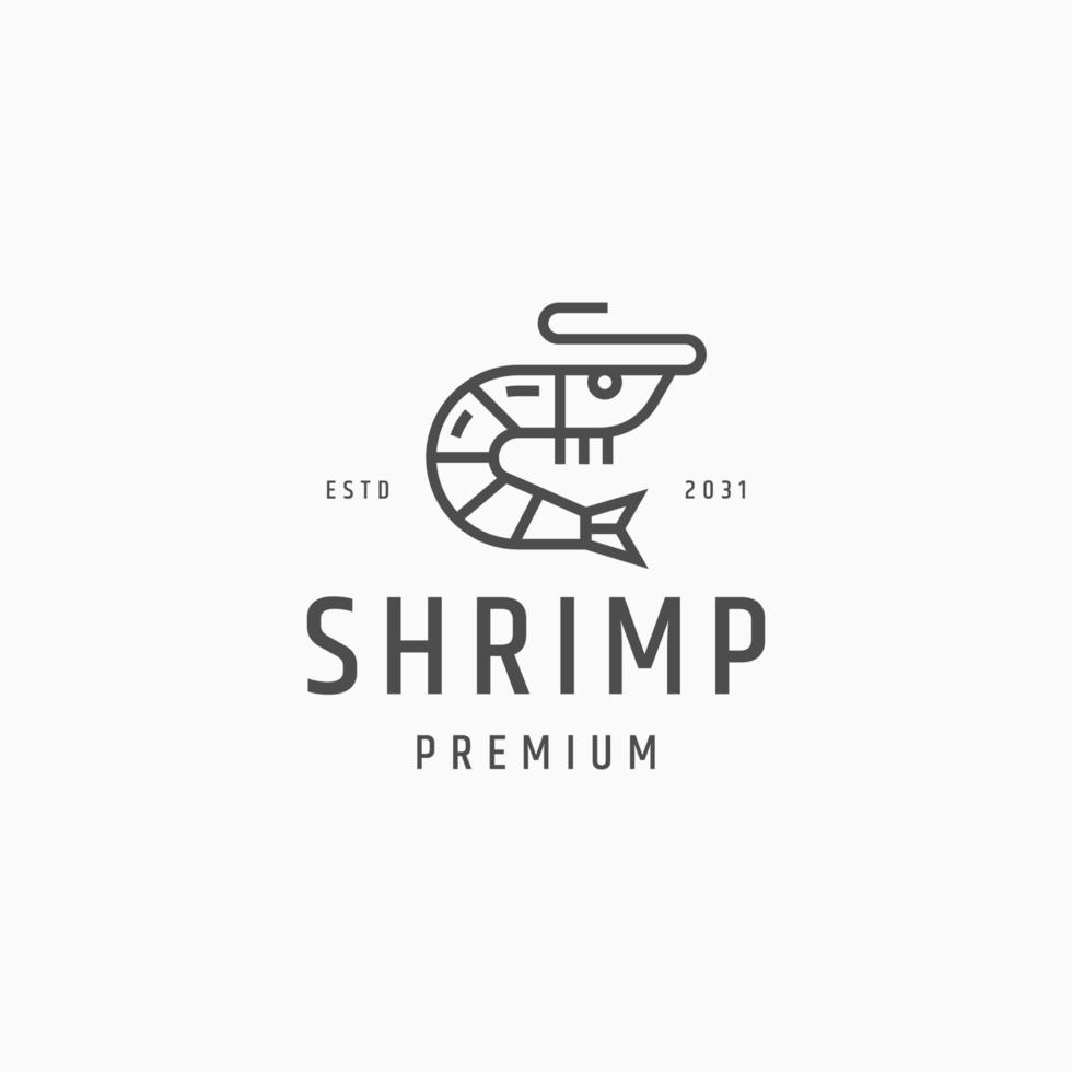 Shrimp logo icon design vector