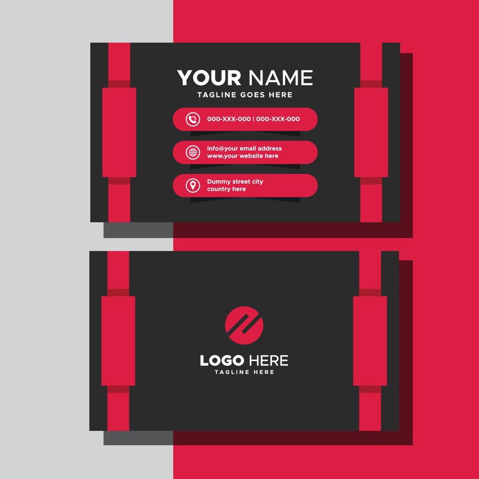 Creative And Modern Business Card vector
