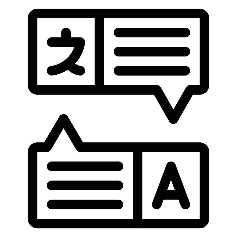 simple translate vector icon, editable, 48 pixel