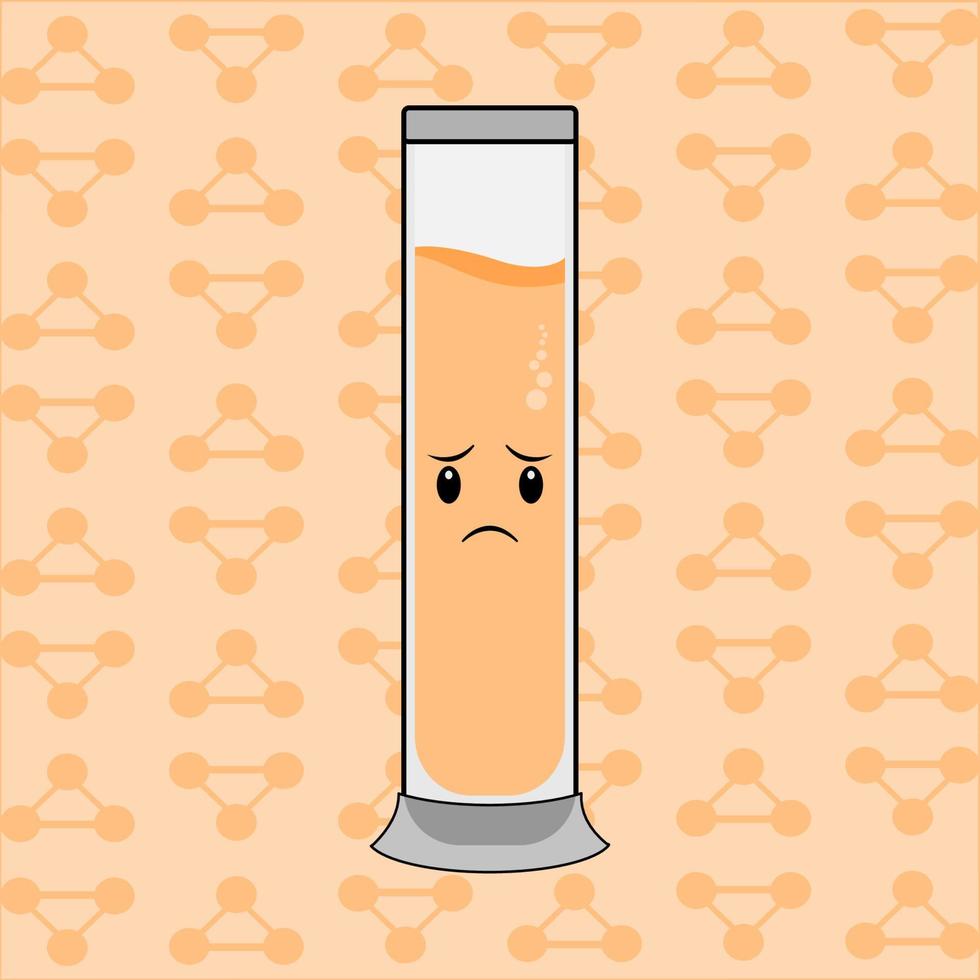 Cute Laboratory bottle cartoon character vector