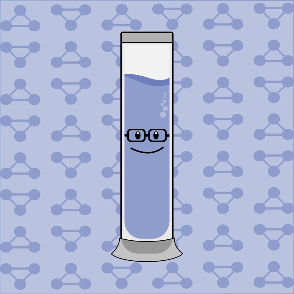 Cute Laboratory bottle cartoon character vector