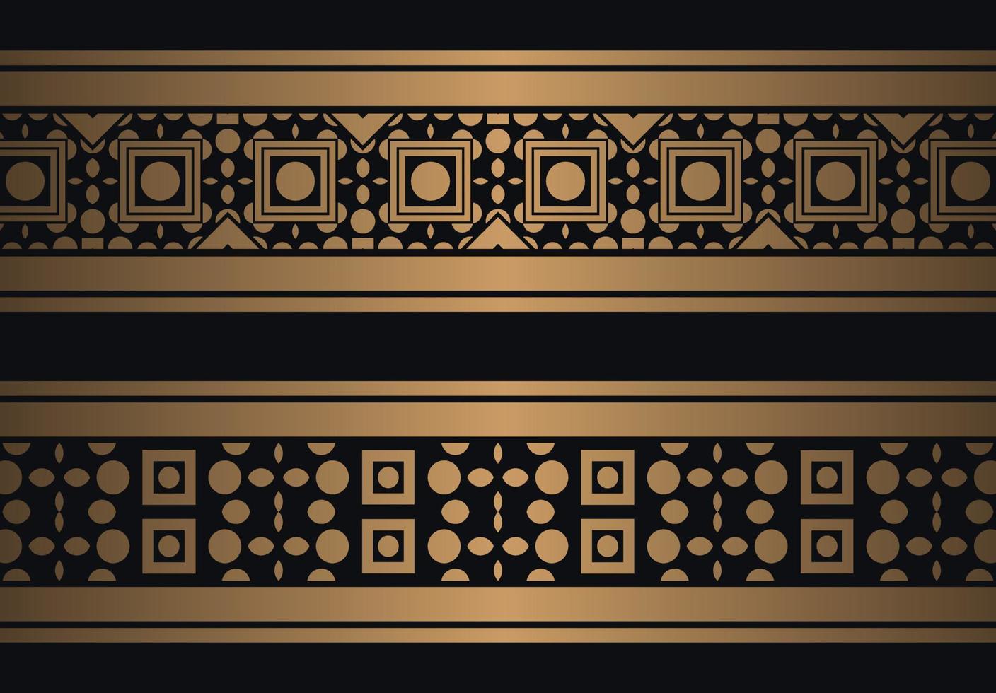 Elegant golden ornamental border template vector