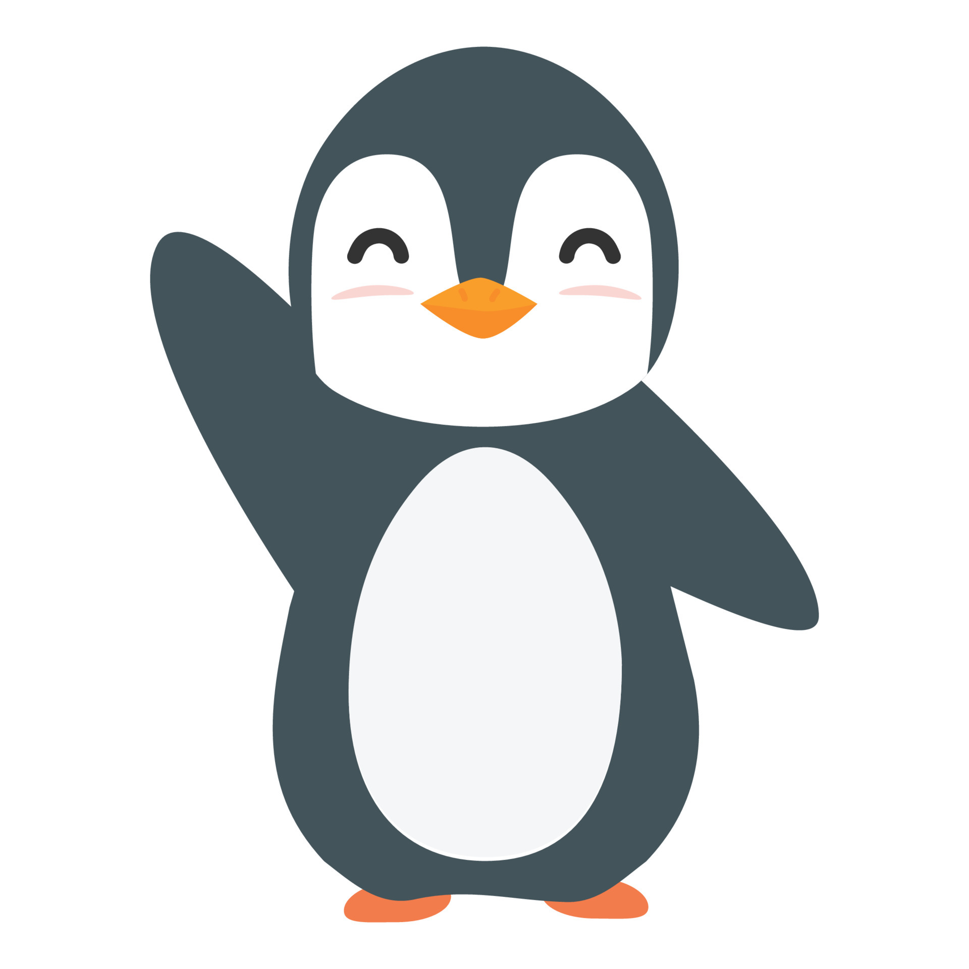 Cute penguin cartoon flat vector 5939194 Vector Art at Vecteezy Cute penguin cartoon flat vector 5939194 Vector Art at Vecteezy