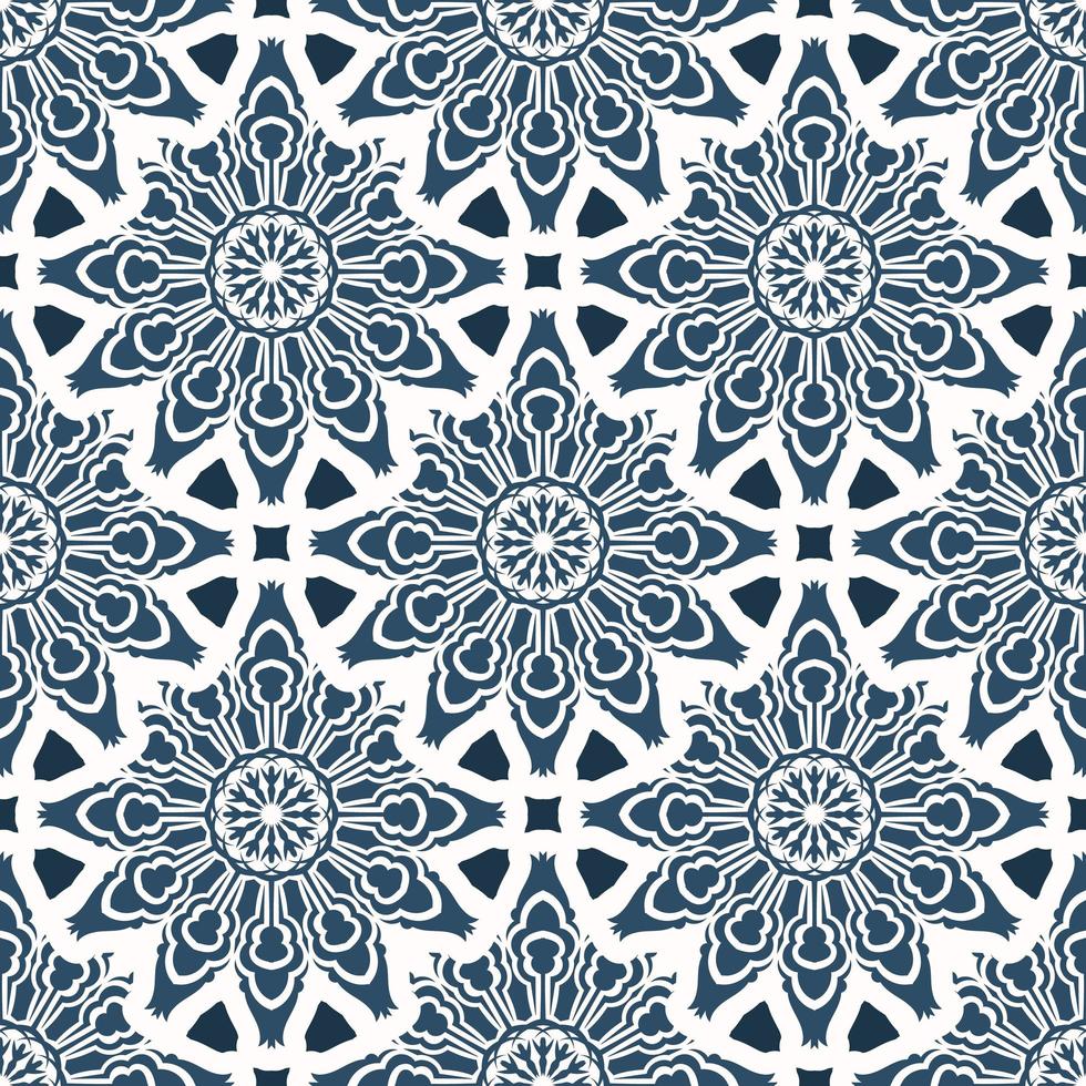 Seamless pattern with retro patterns. Background with white and blue color. Good for postcards. Veil illustration. vector