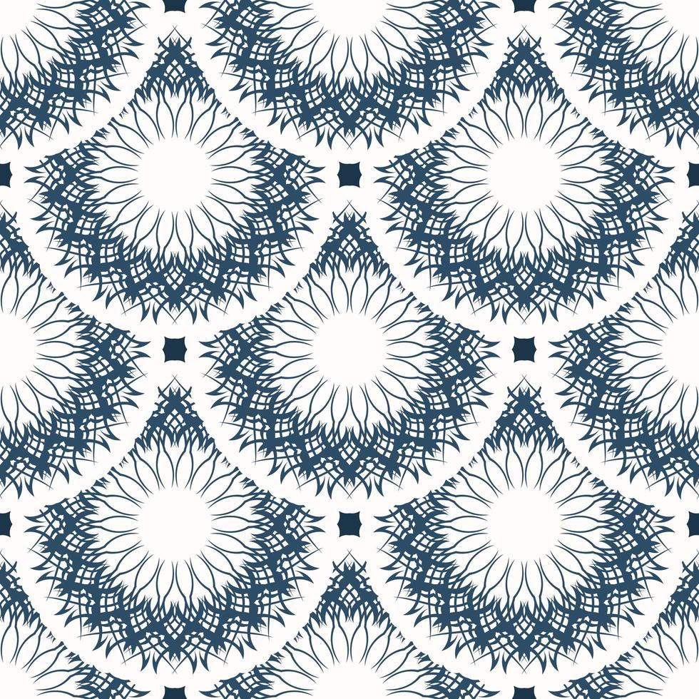 Endless background with monograms. Background with white and blue color. Good for wallpaper. Veil illustration. vector