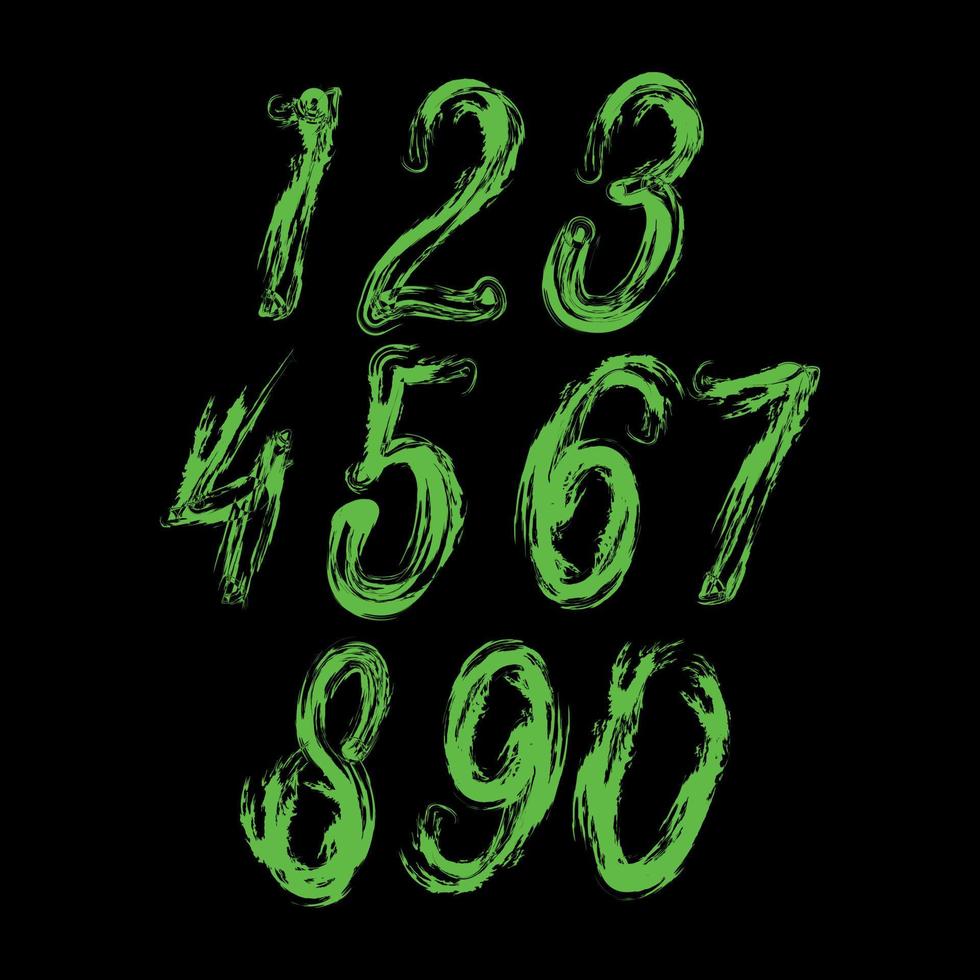 Abstract Grunge Number vector