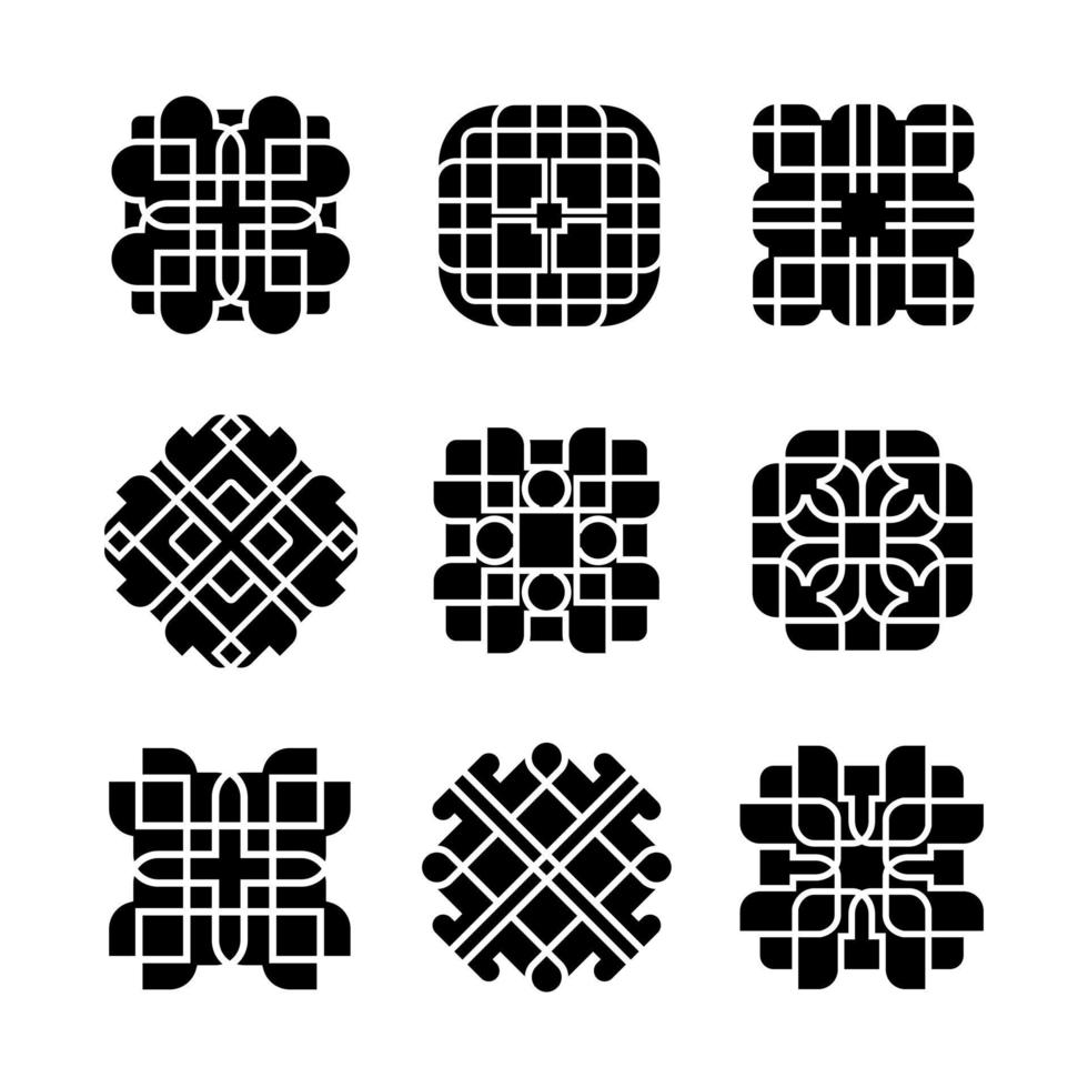 Artistic Shape Design Ornament vector