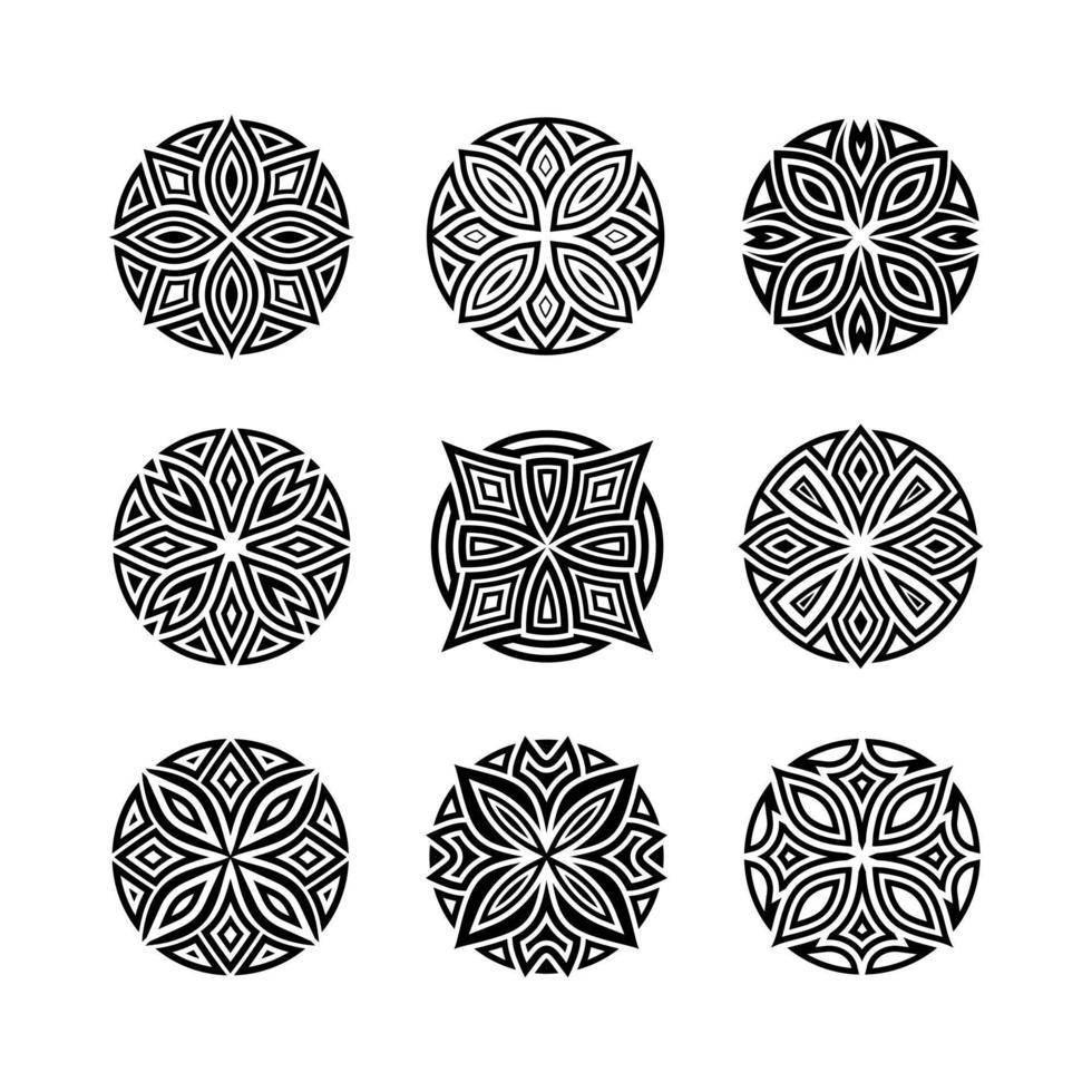Artistic Round Ornament Vector
