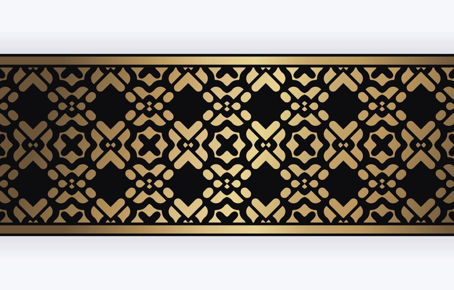 Elegant golden ornamental border template vector