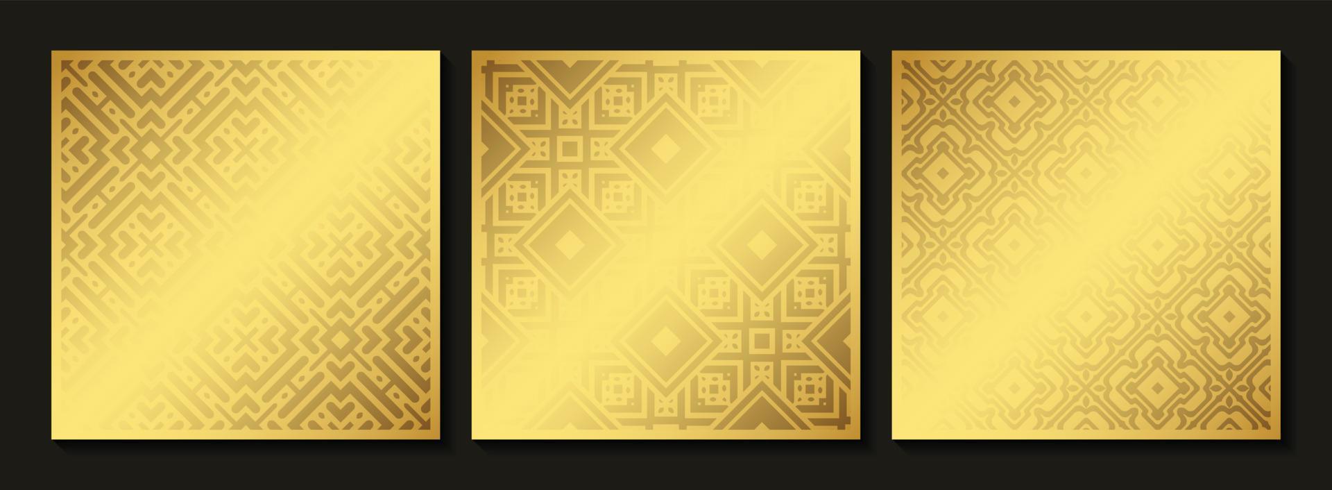 Fondo de patrón abstracto dorado elegante vector