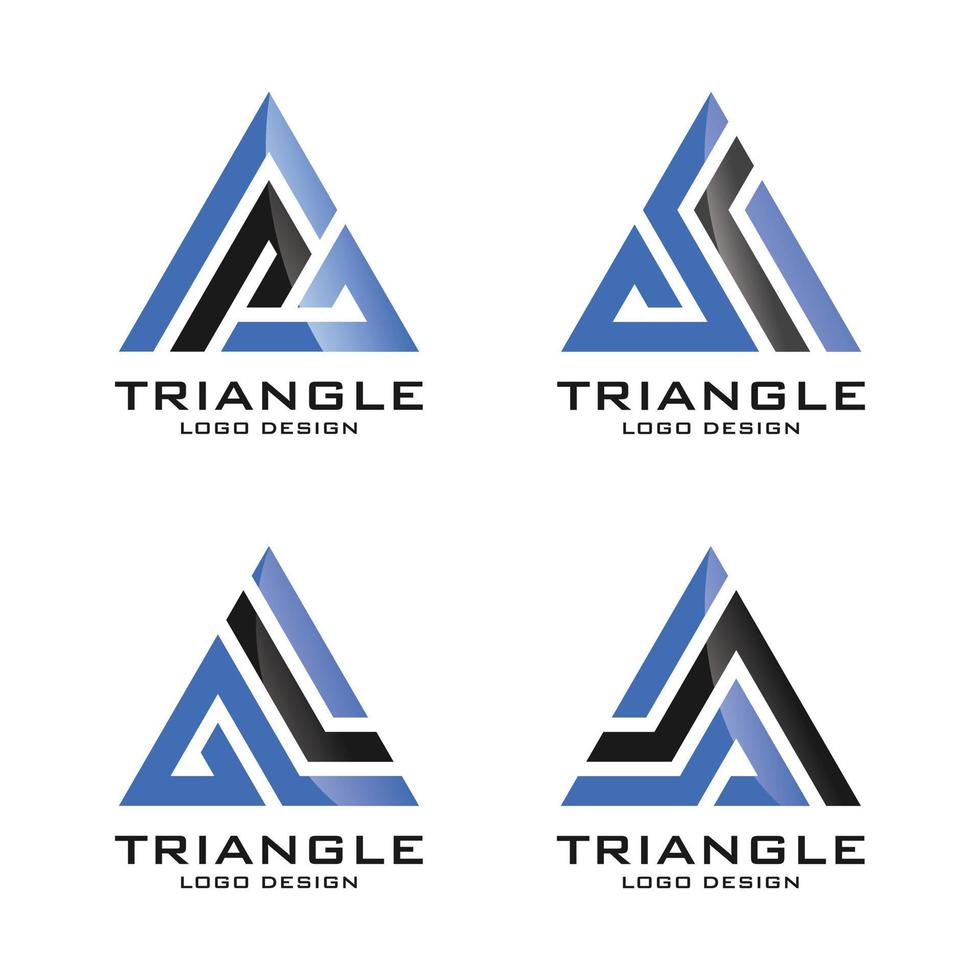 Triangle Logo Template Vector Illustration