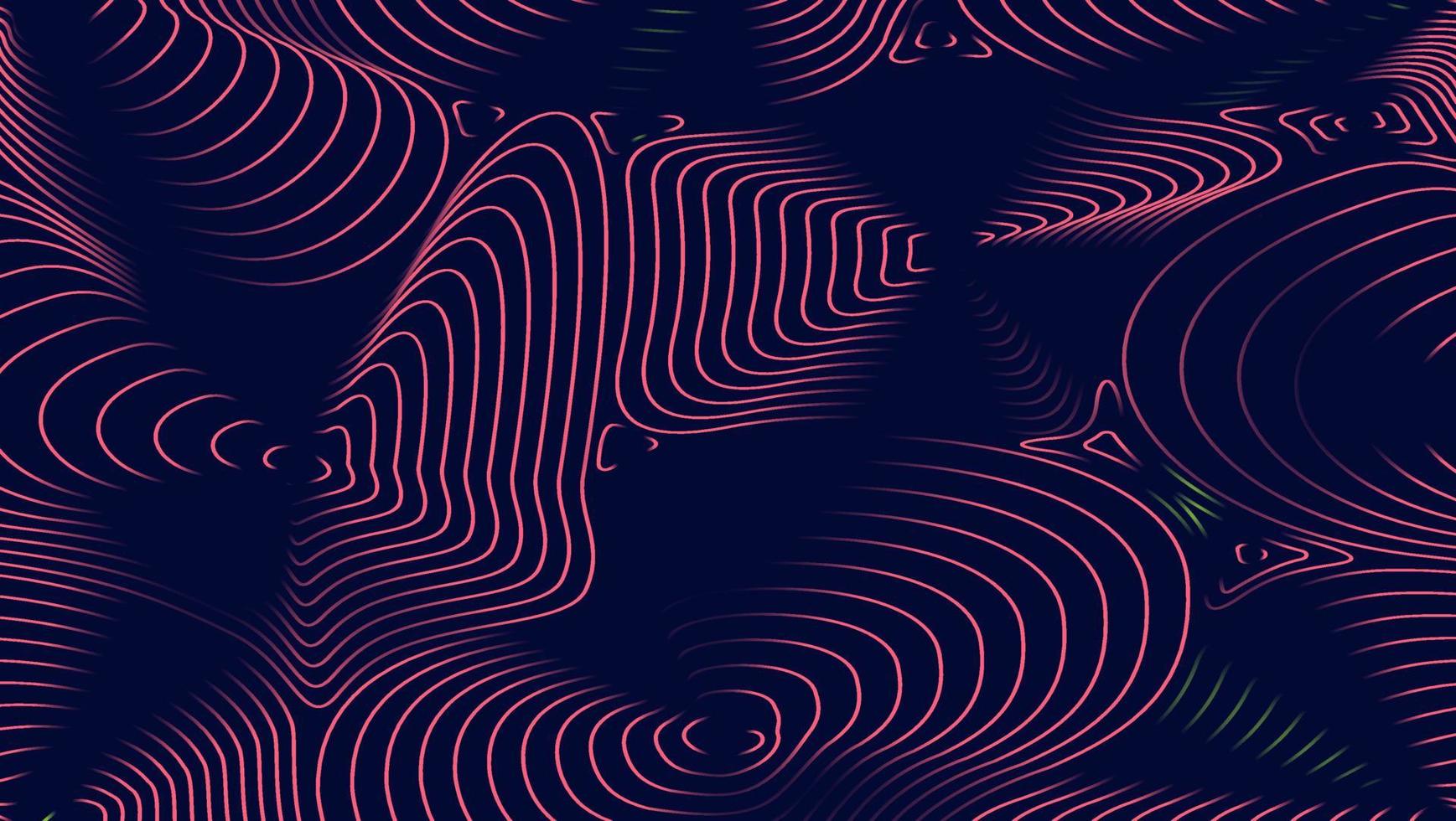 fondos de tecnología abstracta por fondo de líneas de onda. curva patrón moderno vector