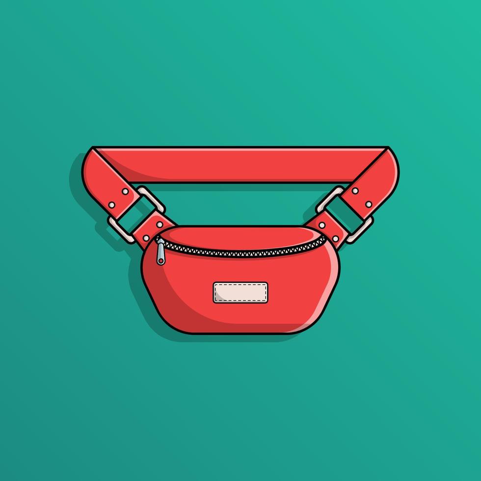 Waist bag, Vector illustration eps.10